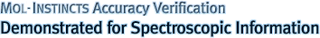 MOLINSTINCTS Accuracy Verification Demonstrated for Spectroscopic Information